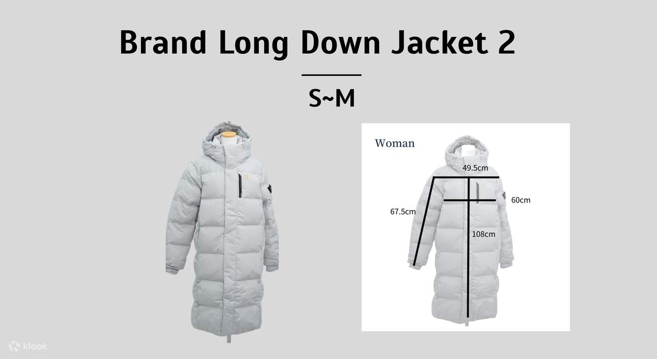 ブランドダウンジャケット（ロング）2（S〜M）